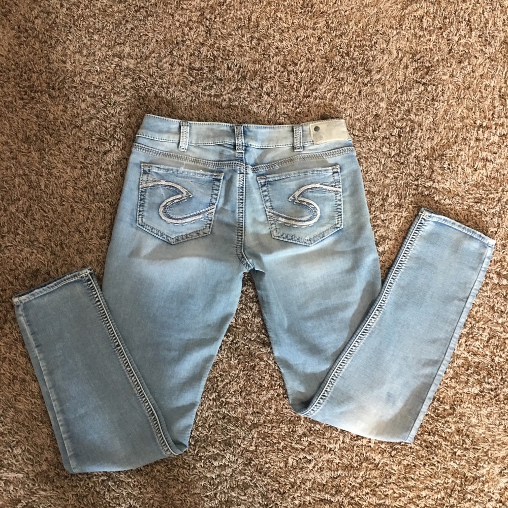 Silver skinny jean